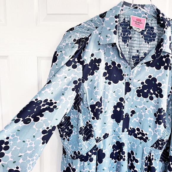 Kate Spade Bubble Dot Smocked Mini Dress - Picture 4 of 10